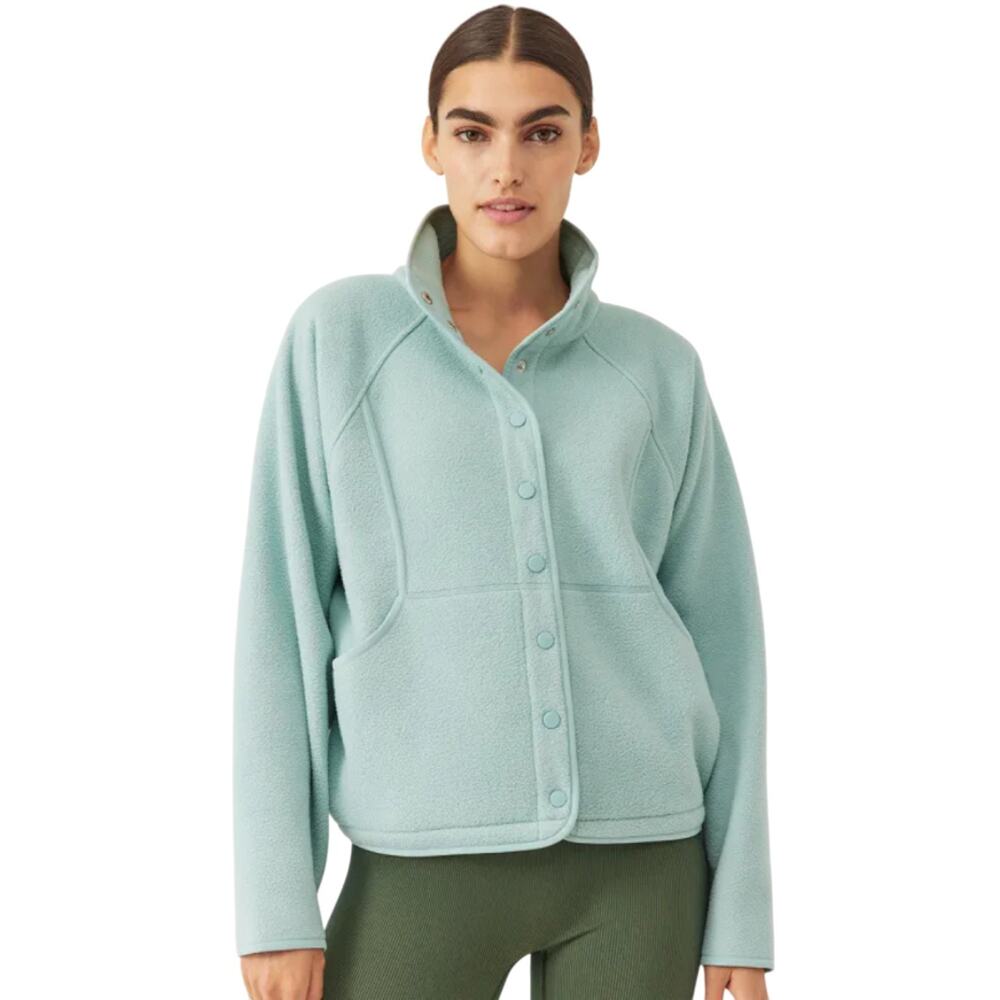 Outdoor Voices Storm Blue RecFleece Snap Jacket